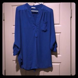 Pleione• Royal Blue Blouse size M